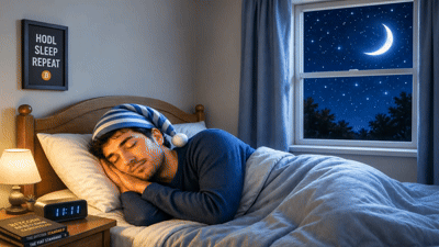HODL Sleep Repeat - person sleeping and dreaming of Bitcoin